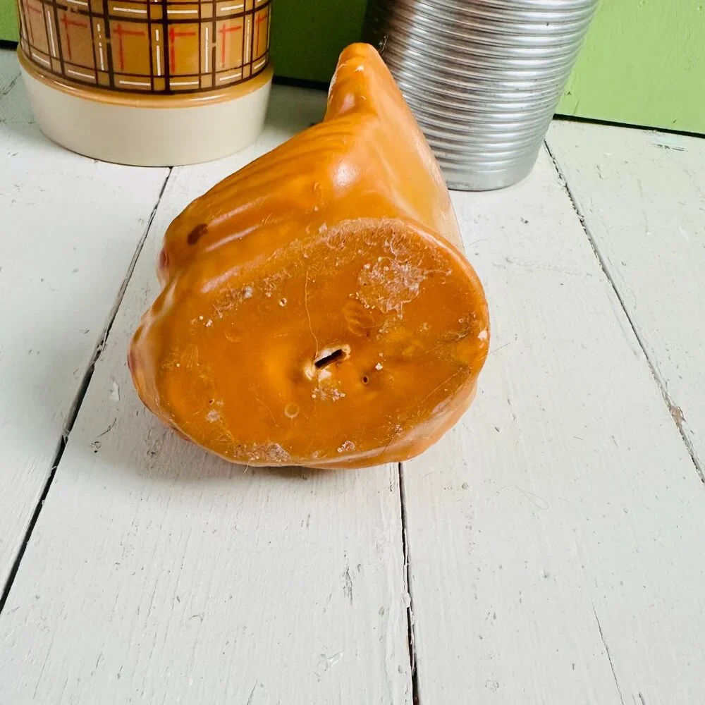 Vintage 1960s Gurley Turkey Candle Thanksgiving Fall Decor 4.75 Inch